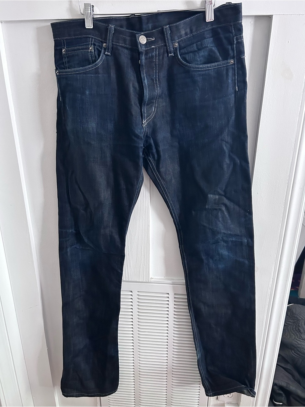 3sixteen ST-210 Raw Selvedge Denim Jeans Men’s 32 Made USA Button Fly